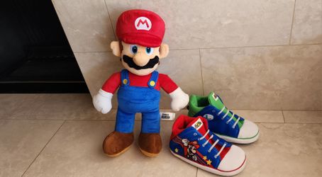 SuperMario plush toy and slippers