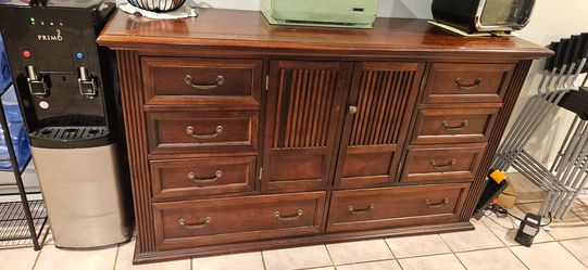 Buffet / banquet  server cabinet dresser tv stand, cherry wood