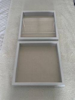 White Shadow Box Frames Set of 2
