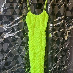 Neon Green Fashion Nova Dress