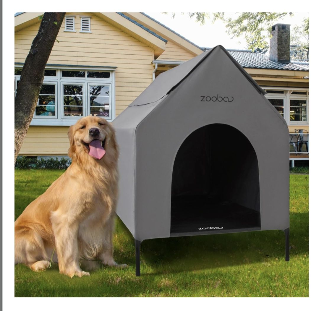 Large Dog House, Dog House for Large Dog Indoor or Outside, Weatherproof 600D PVC Dog House Outdoor
