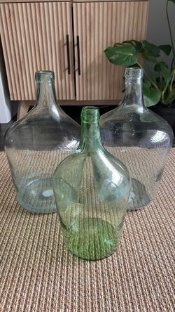 Vintage glass bottles