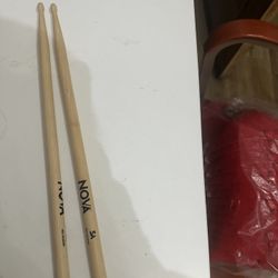 NOVA USA HICKORY DRUM STICKS - $10 New For The Pair 