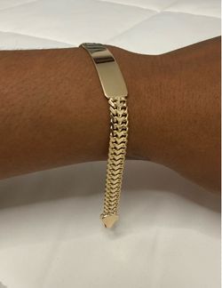 14k Beautiful Chino Name Id Bracelet!