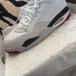 Air Jordan 4 RM PRM white/fire red