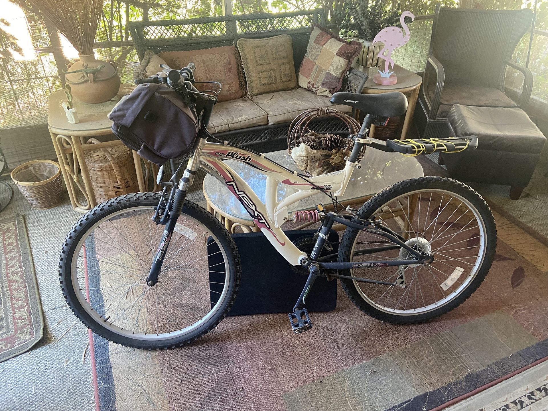 Next    Woman's Mountain Bike. $ 100  obo