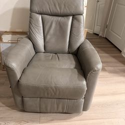 Leather recliner