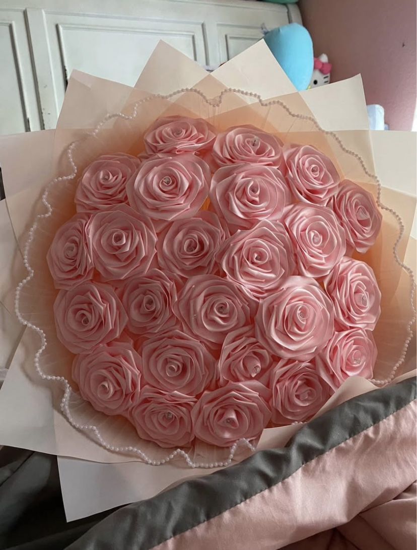 ribbon bouquet