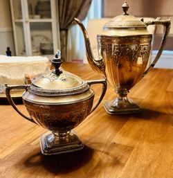 Derby S.P. Co. International 1615 W.M. Mounts 3 Piece Coffee/Tea set