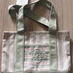 Trader Joes Striped Tote Bag
