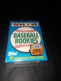 Baseball rookies topps card set