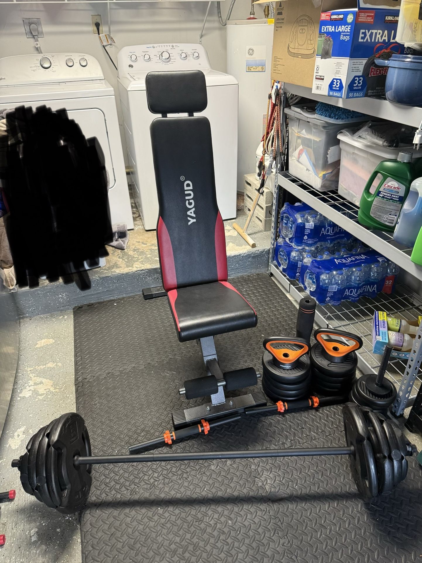 Weight Bench And Adjustable Weights