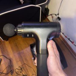 Massage Gun No Charger Or Any Other Connector Pieces But The One On It 