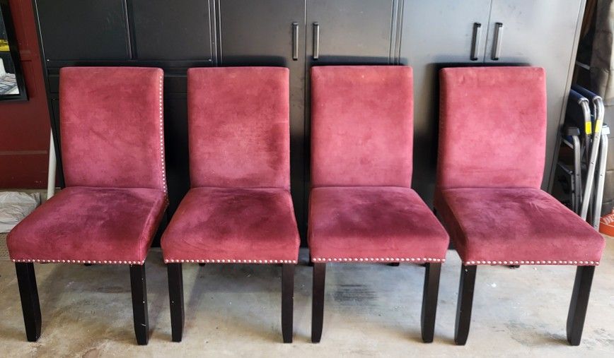 Burgandy Dining Chairs