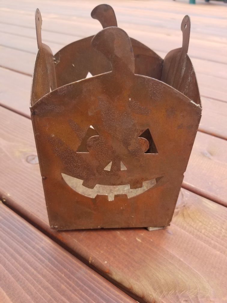 Rustic Halloween Candle Holder