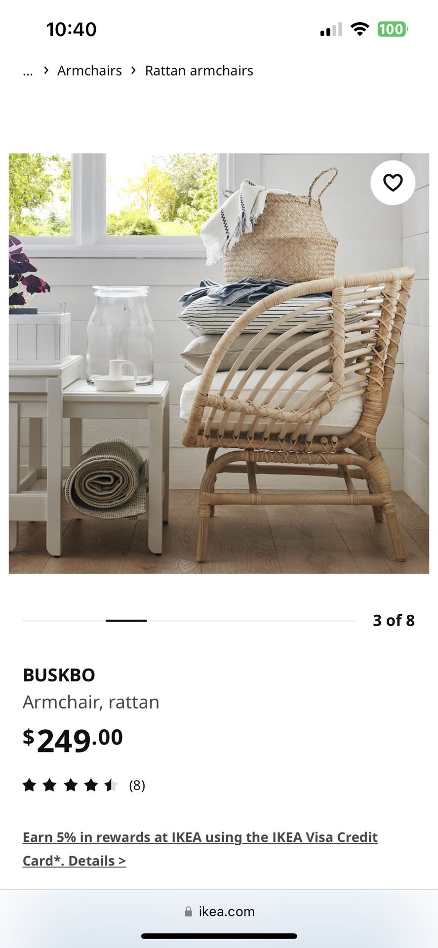 Buskbo discount armchair ikea