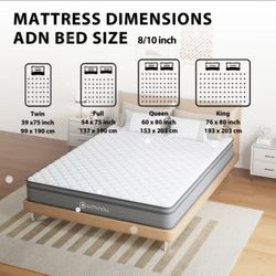 Queen Bed Frame + Brand New Queen Mattress – $650 OBO 💥