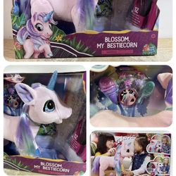 FurReal friend  My Bestiecorn Interactive Plush Pet Toy, 100+ Sounds & Reactions, Ages 4 and Up 	•	SUCH A FANTASTICAL BFF! The furReal Blossom My Best