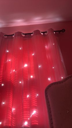 Kids pink curtains
