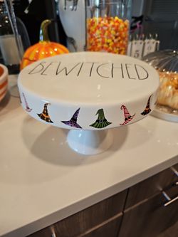 Rae Dunn BEWITCHED RAE DUNN Halloween Cake Stand
