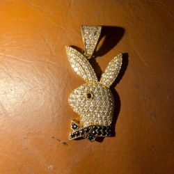 14k gold Playboy Pendant 