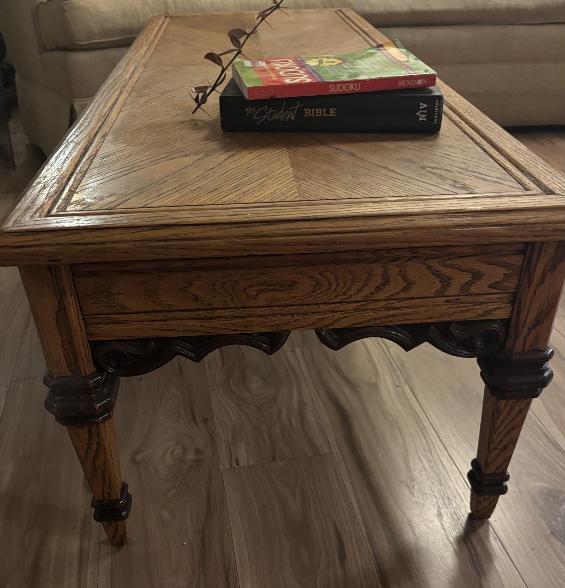 Vintage Oak Table $50