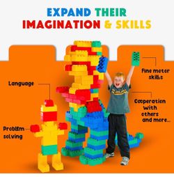 Gently Used Jumbo Building Blocks - Like New Condition