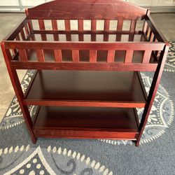 Delta Children Brown Changing Table Toddler Baby Good Condition