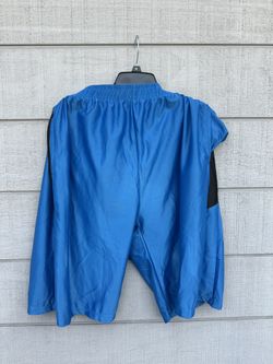 Men Leehanton Shiny Dazzle Basketball Short color Blue size 3XL 