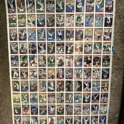 Full uncut 1991 Topps “40 Years of Baseball” sheet