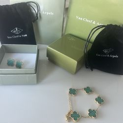 Van Cleef Necklace And Earings 