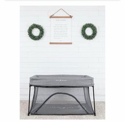 Baby Delight Go With Me Nod Deluxe Portable Crib & Playard, Charcoal Tweed