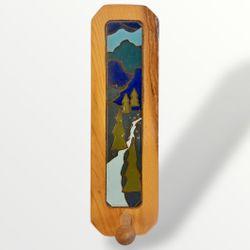 Debra Duran Geiger Santa Fe NM Artist Framed Wall Art Tile Coat Hook Handmade