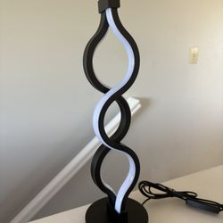 Modern LED Twist Lamp – Brand New!