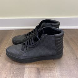 Black Gucci Gg Supreme High Top