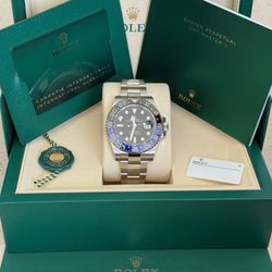 Brand New 2025 Rolex GMT-Master II “Batman” 126710BLNR Oyster – Full Set – $17,100