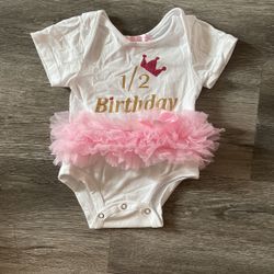 3-6m Baby Half Bday Outfit 