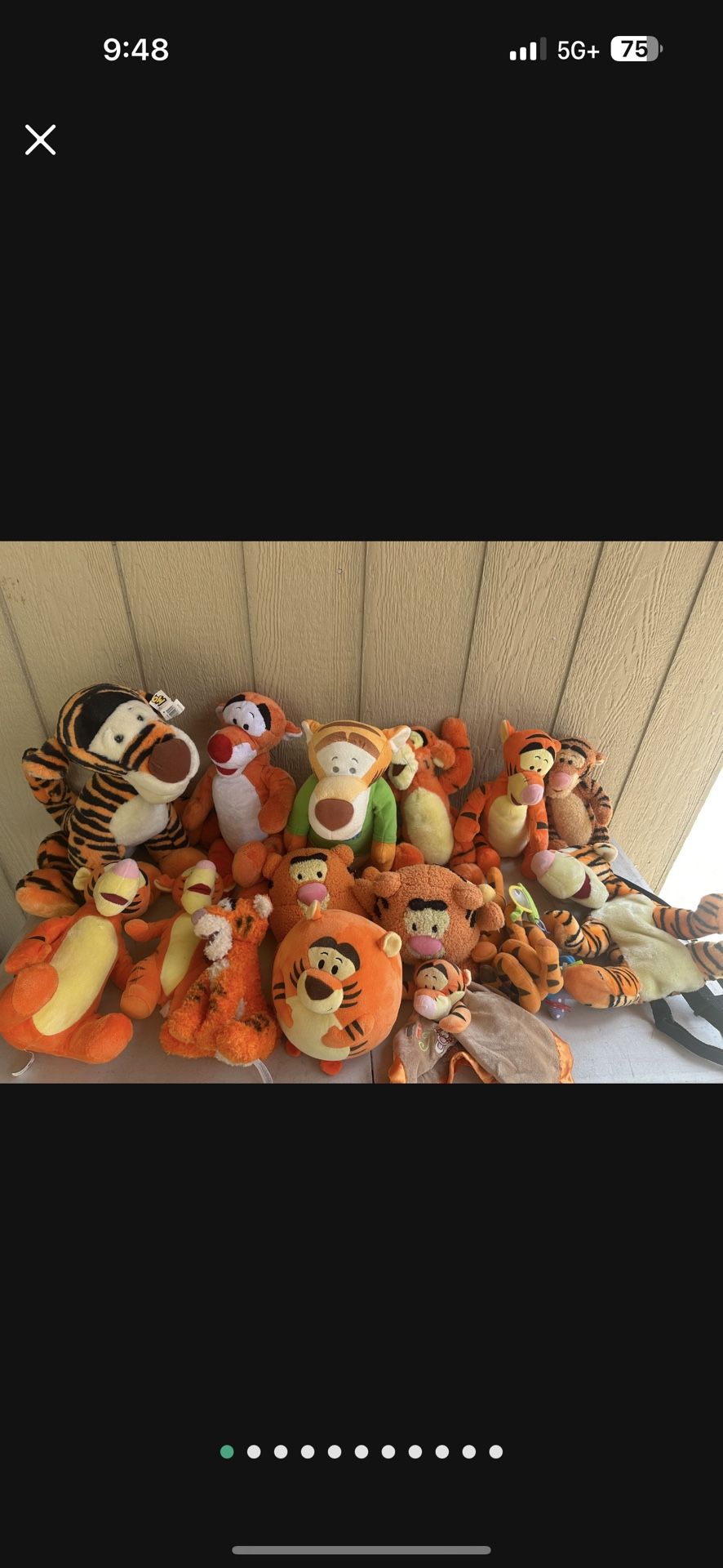Lot Of Tigger Winnie The Pooh Plushy Collection Some Vintage All Sizes Make Offer