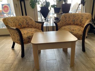 Two Chairs and table