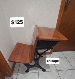 Restored Cast Iron Antique Wooden School Desk . Chicago printed on cast iron $125
Pick up in Harlingen, I live near Walmart
Antiques and Telephones