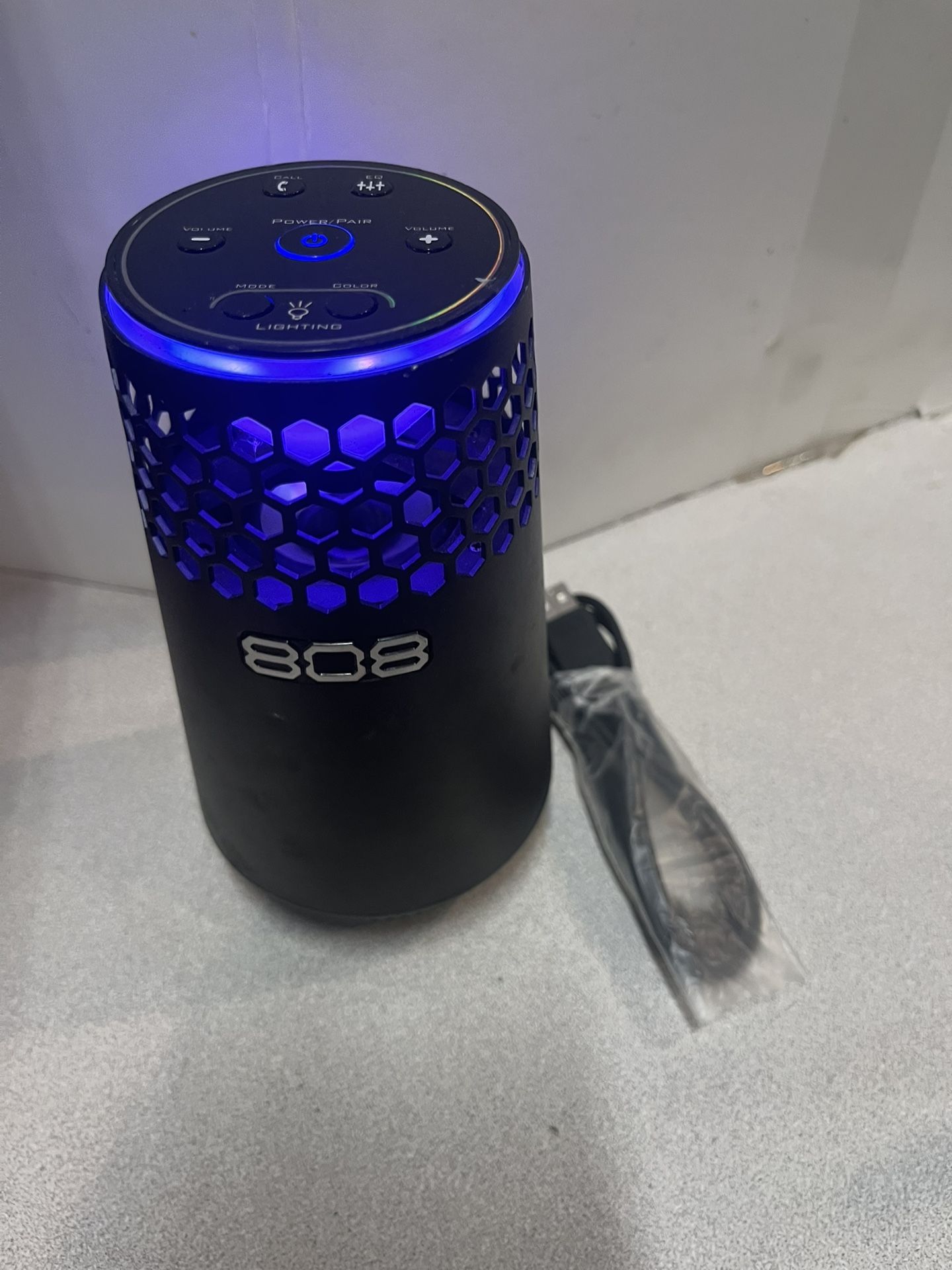 808 HEX Light Bluetooth speaker with LED-Black