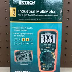 NEW! Extech EX503 True RMS Heavy Duty Industrial Multimeter