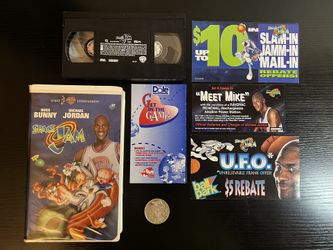 Original Classic Movie 1996 Space Jam VHS Complete Clamshell