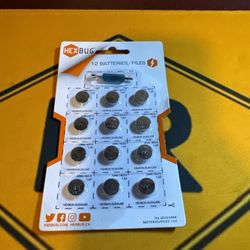 Hex Bug Alkaline (12pack) Batteries/Piles   LR44/AG 13 (1.5 VOLT) Sealed package