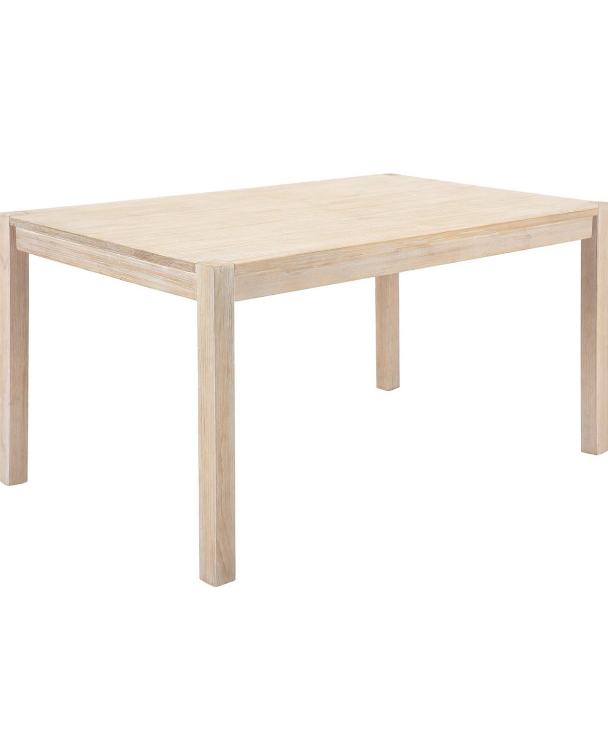 Daya Lane Wood Dining Table, 59 Inches Farmhouse Rectangle Dining Room Table for 4-6 Person