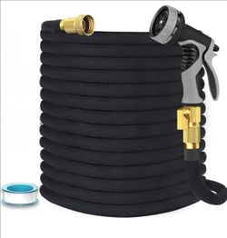 Garden Hose 75 ft, Non-Expandable Flexible Water Hose with 10 Function Spray Nozzle, Lightweight, Leak Proof, Kink-Free, Portable Hose for Outdoor, Ya
