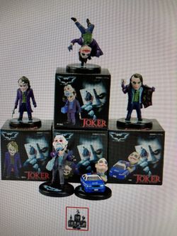 5pcs The Dark Night Joker Mini PVC Figures 