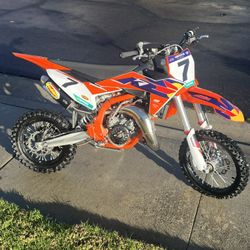 2024 KTM 65 SX New Gen Height Adjustable. Low Hours 