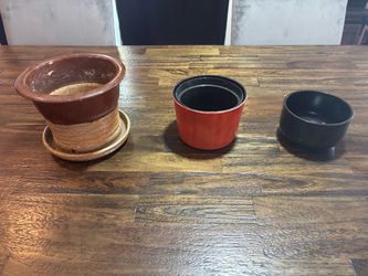 3 plant pots