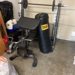 Gym Set And Punching Bag